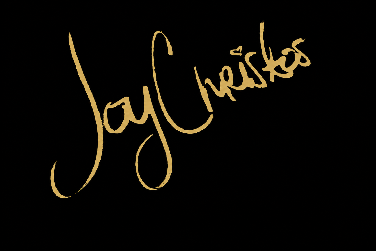Joy Christos signature artwork for singer, comedian, and writer